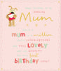 Mum Birthday Card Boofle Holding An Envelope And Card Large