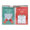 Handmade Christmas Boxed Cards "Glitter Shaker" 10 Cards, 2 Designs
