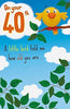Age 40th A Little Bird Told Me 40 Humour Birthday Card
