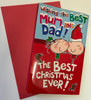 Wishing The Best Mum And Dad Christmas Card
