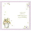 Happy Birthday Card From Your Grandson Cute Dog And Herbs Plant
