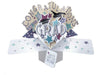 Hats Off To You Sliver Glitter Finished Graduation Congratulation Card
