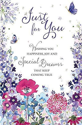 Wishing Well Studios Greetings Card Birthday Purple Butterflies