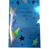 Star Design Grandson 18th Birthday Card