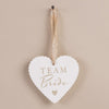 Amore Heart Tag Team Bride Wedding Favour Table Setting Gift