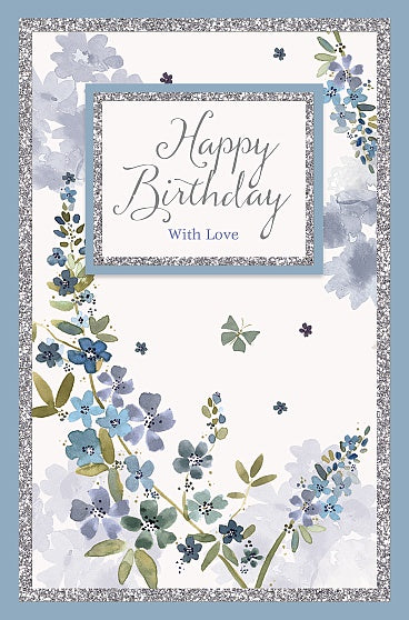 Happy Birthday With Love Card For Her