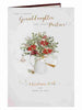 Granddaughter And Partner Flower Pot Design Christmas Card