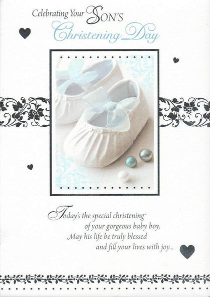 Celebrating Your Son's Christening Day Greeting Card