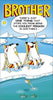 Coolest Brother Cool Polar Bears Design Birthday Card