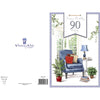 90th Today Beautiful Home Design Birthday Card