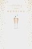 Champagne Flutes Wedding Day Card