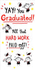 You Graduated Mortarboard And Scroll Graduation Congratulations Card