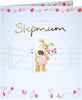 Step Mum Boofle Holding Flowers and Card Birthday Card