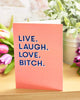 Four Pillars of Friendship Funny Greeting Card