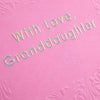 Contemporary Patterned Design Braille Birthday Card for Granddaughter
